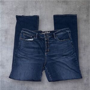 Women’s Universal Thread Dark Blue Wide Leg Denim Jeans Size 18